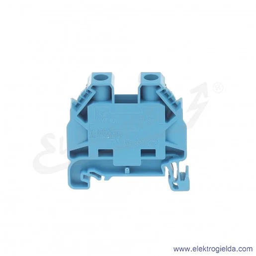 Złączka przelotowa 58.510.0055.6, WT 10mm2, niebieska, szerokość 10mm, montaż TS-35 Złączka przelotowa 58.510.0055.6, WT 10mm2, niebieska, szerokość 10mm, montaż TS-35