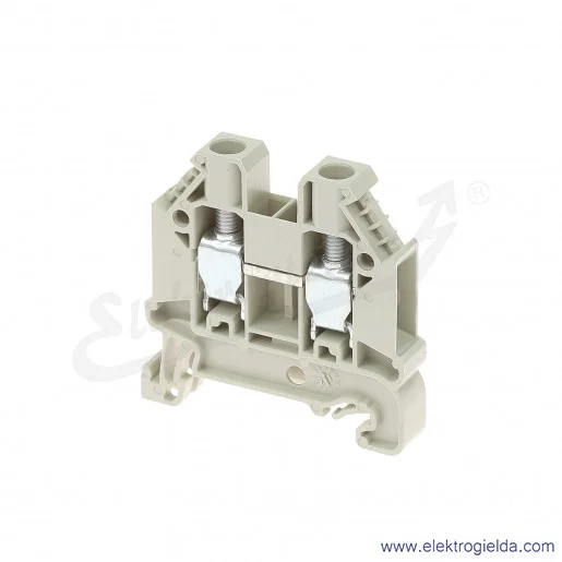 Złączka przelotowa 58.506.0055.0, WT 6, szara, jednotorowa, szerokość 8mm, montaż TS-35 Złączka przelotowa 58.506.0055.0, WT 6, szara, jednotorowa, szerokość 8mm, montaż TS-35