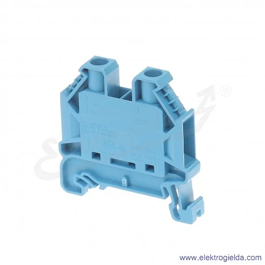 Złączka przelotowa 58.506.0055.6, WT 6, jednotorowa, niebieska, szerokość 8mm, montaż TS-35 Złączka przelotowa 58.506.0055.6, WT 6, jednotorowa, niebieska, szerokość 8mm, montaż TS-35