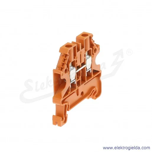 Złączka przelotowa 58.504.0055.9, WT 4, jednotorowa, pomarańczowa, montaż TS-35 Złączka przelotowa 58.504.0055.9, WT 4, jednotorowa, pomarańczowa, montaż TS-35
