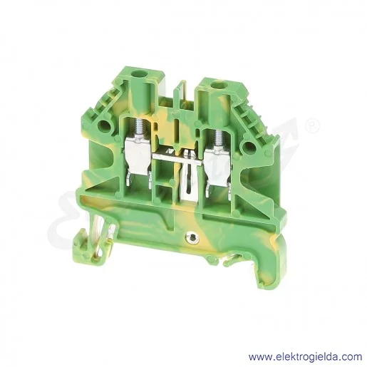 Złączka ochronna 58.503.9055.0, WT 2,5 jednotorowa, żółto-zielona, szerokość 5mm, montaż TS-35 Złączka ochronna 58.503.9055.0, WT 2,5 jednotorowa, żółto-zielona, szerokość 5mm, montaż TS-35