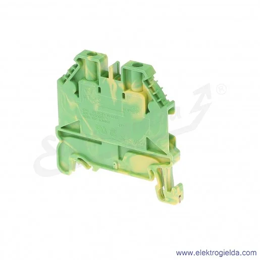 Złączka ochronna 58.503.9055.0, WT 2,5 jednotorowa, żółto-zielona, szerokość 5mm, montaż TS-35 Złączka ochronna 58.503.9055.0, WT 2,5 jednotorowa, żółto-zielona, szerokość 5mm, montaż TS-35