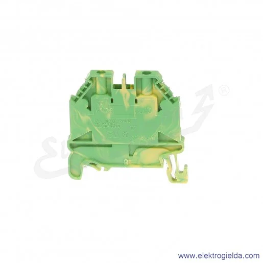 Złączka ochronna 58.503.9055.0, WT 2,5 jednotorowa, żółto-zielona, szerokość 5mm, montaż TS-35 Złączka ochronna 58.503.9055.0, WT 2,5 jednotorowa, żółto-zielona, szerokość 5mm, montaż TS-35