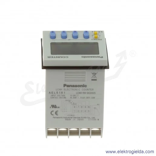 Licznik wielofunkcyjny LC4HR424VSJ, 12-24VDC, 4-cyfrowy licznik, IP66, panelowy