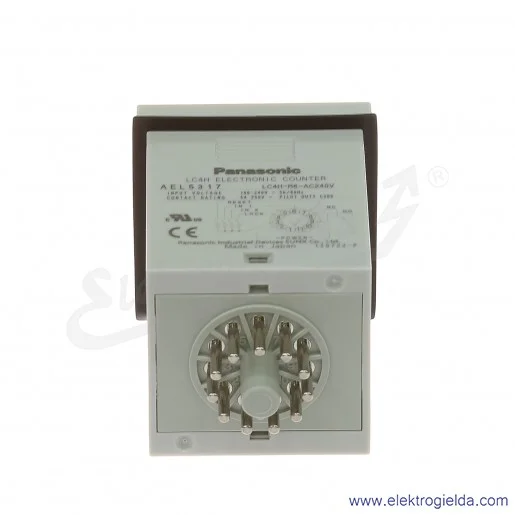 Licznik wielofunkcyjny LC4H-R6-AC240V, 6cyfrowy, 11 pinowy, 100..240VAC Licznik wielofunkcyjny LC4H-R6-AC240V, 6cyfrowy, 11 pinowy, 100..240VAC