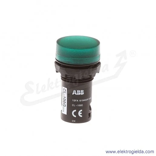 Lampka sygnalizacyjna CL-100G zielona bez źródła światła Lampka sygnalizacyjna CL-100G zielona bez źródła światła