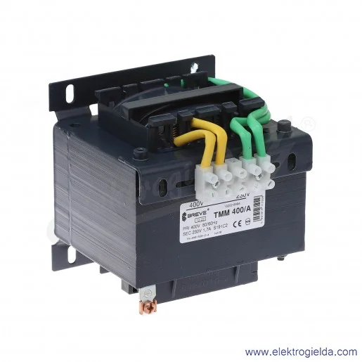 Transformator separacyjny jednofazowy otwarty TMM400 400/230V Transformator separacyjny jednofazowy otwarty TMM400 400/230V