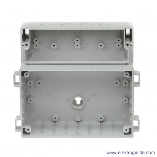 Obudowa ABS 17/16-L3 z przezroczystą przyciemnianą pokrywą, niska podstawa Obudowa ABS 17/16-L3 z przezroczystą przyciemnianą pokrywą, niska podstawa