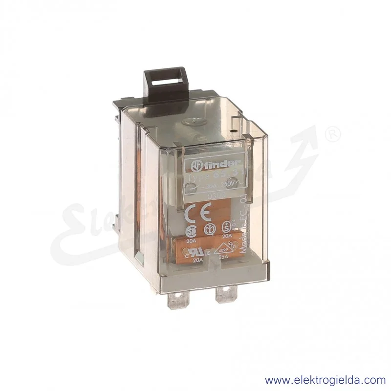 Przekaźnik mocy 65.31.8.024.0000 1Z + 1R 24V AC Faston 250 Przekaźnik mocy 65.31.8.024.0000 1Z + 1R 24V AC Faston 250