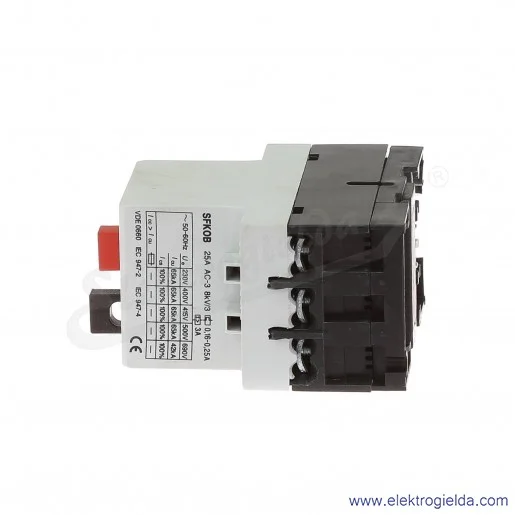 Wyłącznik silnikowy SFK0B 0,16-0,25A 3P 0,06kW Wyłącznik silnikowy SFK0B 0,16-0,25A 3P 0,06kW
