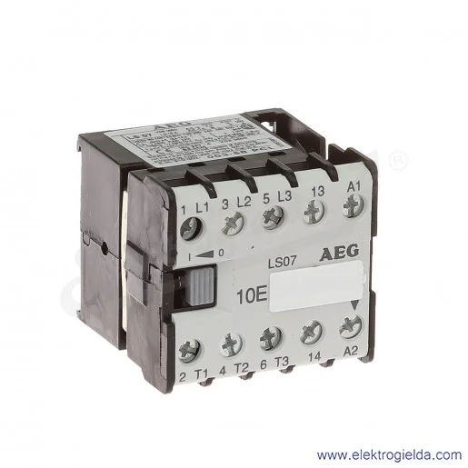Stycznik LS 07.10 110V AC 50/60 HZ, 1NO, 3KW/400V AC-3, 16A AC-1, 3-polowy Stycznik LS 07.10 110V AC 50/60 HZ, 1NO, 3KW/400V AC-3, 16A AC-1, 3-polowy