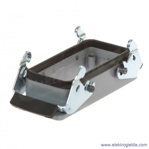 H-B 16 AG Obudowa gniazda pulpitowa 2 klamry H-B 16 AG Obudowa gniazda pulpitowa 2 klamry