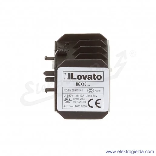 11BGX1040 Styki pomocnicze 4NO do styczników BG, montaż czołowy, zaciski śrubowe, Ith 10A, napięcie izolacji Ui 690V
11BGX1040 Styki pomocnicze 4NO do styczników BG, montaż czołowy, zaciski śrubowe, Ith 10A, napięcie izolacji Ui 690V