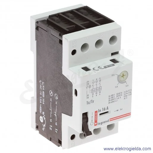 Wyłącznik silnikowy modułowy 606830, M 250 10-16 1z+1r, prąd zadziałania wyzwalaczy 224A Wyłącznik silnikowy modułowy 606830, M 250 10-16 1z+1r, prąd zadziałania wyzwalaczy 224A