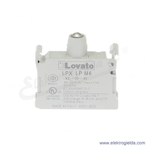 Moduł LED LPX LPM6 niebieski 185-265VAC światło ciągłe, pod przycisk Moduł LED LPX LPM6 niebieski 185-265VAC światło ciągłe, pod przycisk