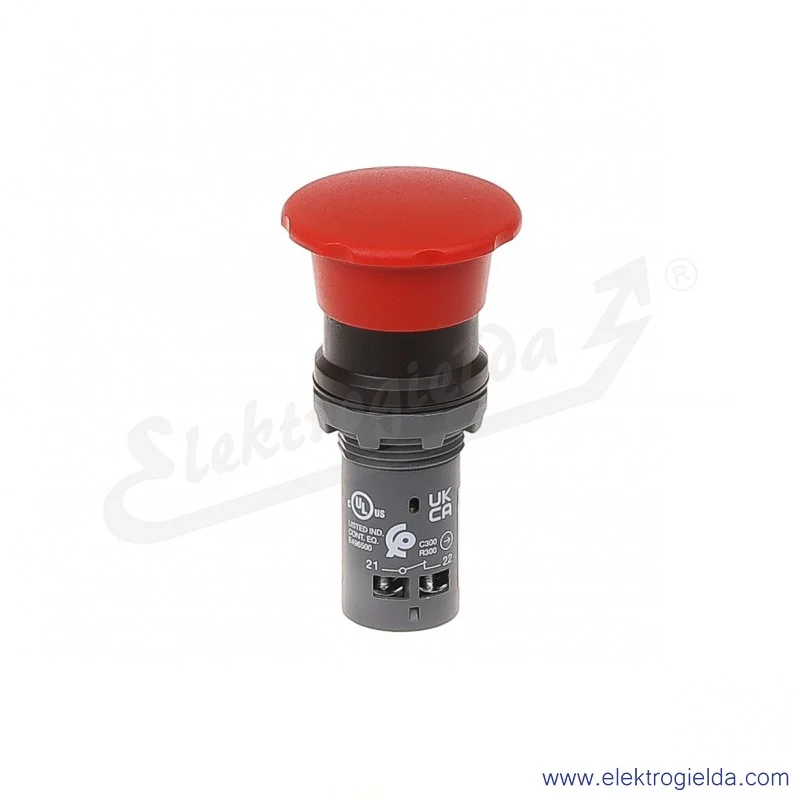 Przycisk CPM3-10R-11 grzybkowy STOP bezpieczeństwa czerwony 1NO+1NC samopowrotny Przycisk CPM3-10R-11 grzybkowy STOP bezpieczeństwa czerwony 1NO+1NC samopowrotny