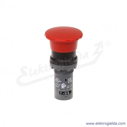 Przycisk CPM3-10R-11 grzybkowy STOP bezpieczeństwa czerwony 1NO+1NC samopowrotny Przycisk CPM3-10R-11 grzybkowy STOP bezpieczeństwa czerwony 1NO+1NC samopowrotny