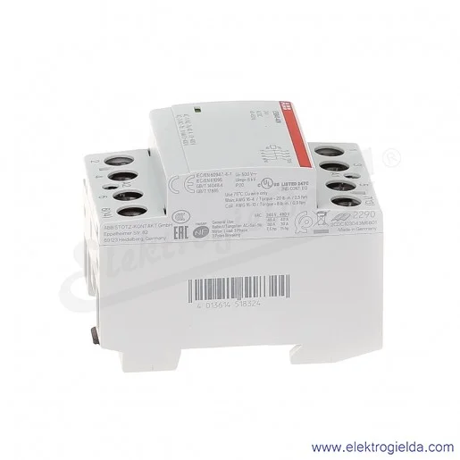 Stycznik modułowy ESB40-40N-01 40A 4NO 24V AC/DC Stycznik modułowy ESB40-40N-01 40A 4NO 24V AC/DC