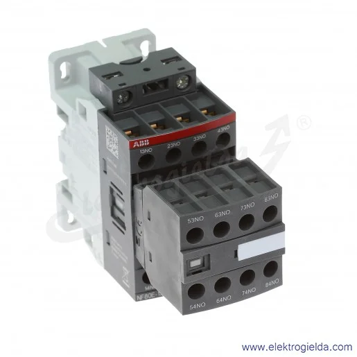 Stycznik pomocniczy NF80E-13 100-250V 50/60 Hz AC/DC, 16A AC-1, 8-polowy Stycznik pomocniczy NF80E-13 100-250V 50/60 Hz AC/DC, 16A AC-1, 8-polowy