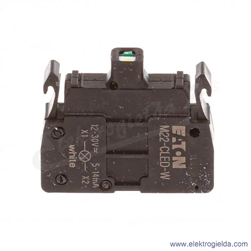 Blok podświetlający 216569, M22-CLED-W, biały LED, 12..30VAC/DC, montaż czołowy Blok podświetlający 216569, M22-CLED-W, biały LED, 12..30VAC/DC, montaż czołowy
