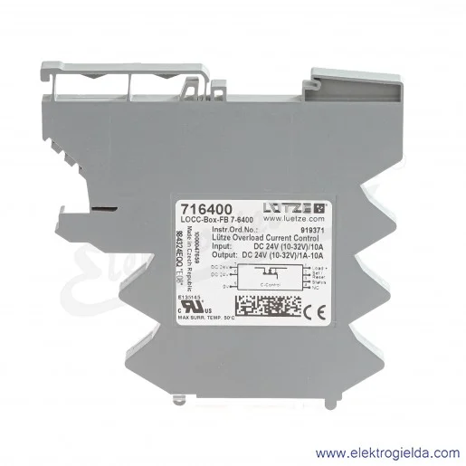 Bezpiecznik elektroniczny LOCC-Box-FB, 1-10A, 12-24VDC, 716400 Bezpiecznik elektroniczny LOCC-Box-FB, 1-10A, 12-24VDC, 716400