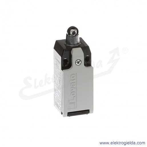 wyłącznik krańcowy KMB1S11 trzpień wciskany z rolką plastikową, styki 1NO+1NC obudowa metalowa IP65 wyłącznik krańcowy KMB1S11 trzpień wciskany z rolką plastikową, styki 1NO+1NC obudowa metalowa IP65