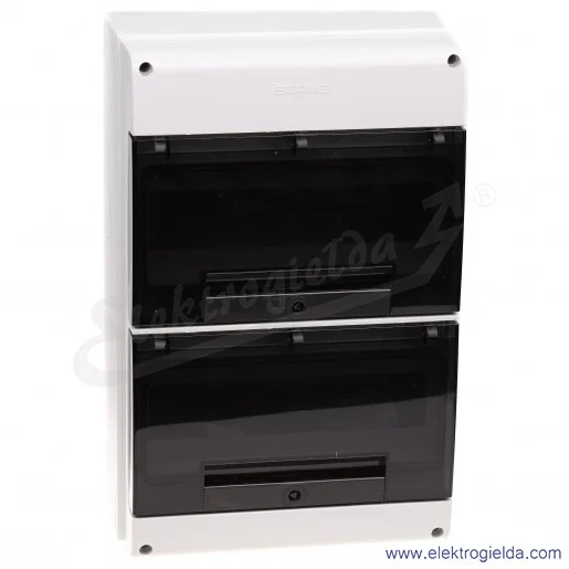 Rozdzielnia seria Domino 672.4024 ilość modułów 24 DIN, IP66, natynkowa Rozdzielnia seria Domino 672.4024 ilość modułów 24 DIN, IP66, natynkowa