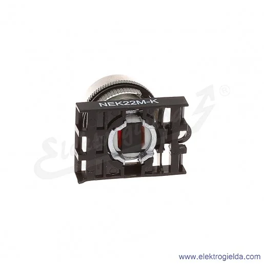 Napęd przycisku NEK22M-Kc czerwony kryty metalowy samopowrotny Napęd przycisku NEK22M-Kc czerwony kryty metalowy samopowrotny