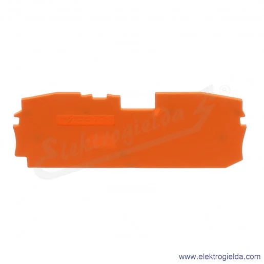 Ścianka końcowa 2016-1292 pomarańczowa do złączek 2016-120x Ścianka końcowa 2016-1292 pomarańczowa do złączek 2016-120x