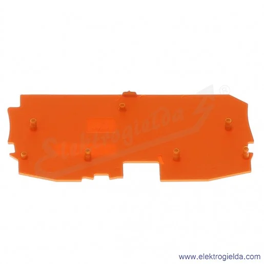 Ścianka końcowa 2016-1292 pomarańczowa do złączek 2016-120x Ścianka końcowa 2016-1292 pomarańczowa do złączek 2016-120x