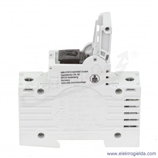 Rozłącznik bezpiecznikowy 2CDE101001R1901, ILTS-E1, 1P, 400VAC, 65VDC, 63A, Neozed, montaż DIN Rozłącznik bezpiecznikowy 2CDE101001R1901, ILTS-E1, 1P, 400VAC, 65VDC, 63A, Neozed, montaż DIN