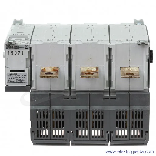 Rozłącznik bezpiecznikowy 1SCA022719R0090, OS250D03P, 3P, 690V, 250A, z rączką i wałkiem, do NH0 i NH1 Rozłącznik bezpiecznikowy 1SCA022719R0090, OS250D03P, 3P, 690V, 250A, z rączką i wałkiem, do NH0 i NH1