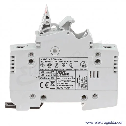 Rozłącznik bezpiecznikowy 2CSM200923R1801, E91/32, 1P, 690V, 32A, 10x38 Rozłącznik bezpiecznikowy 2CSM200923R1801, E91/32, 1P, 690V, 32A, 10x38