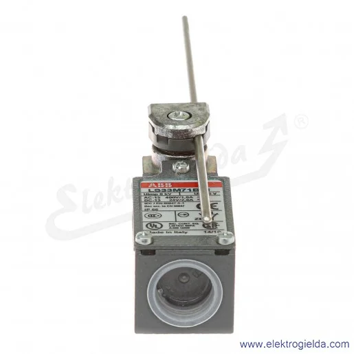 Wyłącznik krańcowy 1SBV013871R1211, LS33M71B11, 1NO1NC, 10A, pręt regulowany, metalowy Wyłącznik krańcowy 1SBV013871R1211, LS33M71B11, 1NO1NC, 10A, pręt regulowany, metalowy