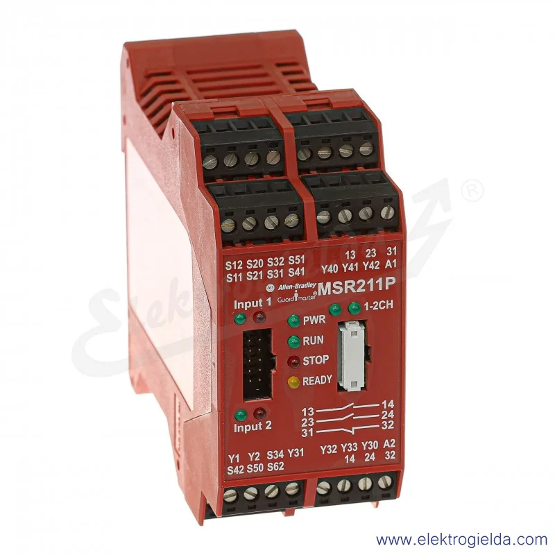 Przekaźnik bezpieczeństwa, MSR211P, 24VDC, 440R-H23177 Przekaźnik bezpieczeństwa, MSR211P, 24VDC, 440R-H23177