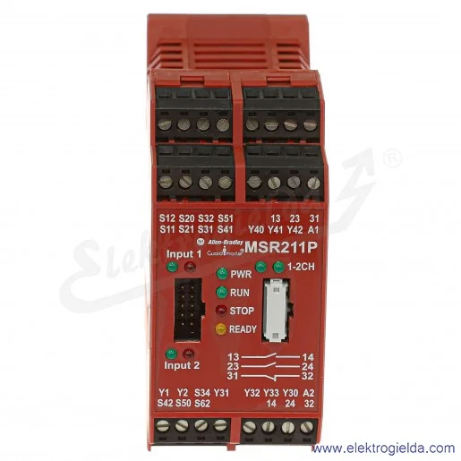Przekaźnik bezpieczeństwa, MSR211P, 24VDC, 440R-H23177 Przekaźnik bezpieczeństwa, MSR211P, 24VDC, 440R-H23177
