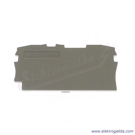 Ścianka końcowa 2002-1291 szara do złączek 2002-120x i 2001-120x Ścianka końcowa 2002-1291 szara do złączek 2002-120x i 2001-120x