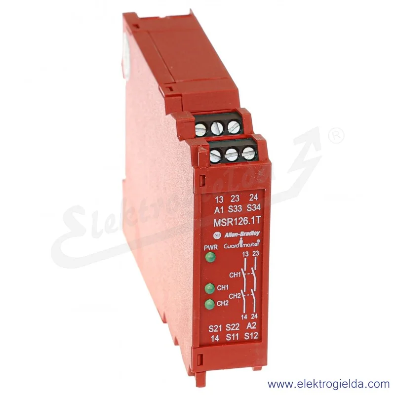 Przekaźnik bezpieczeństwa MSR126.1T, 24VAC/DC, 440R-N23114 Przekaźnik bezpieczeństwa MSR126.1T, 24VAC/DC, 440R-N23114