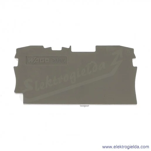 Ścianka końcowa 2004-1291 szara do złączek 2004-120x Ścianka końcowa 2004-1291 szara do złączek 2004-120x