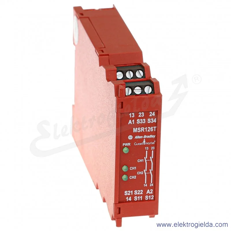 Przekaźnik bezpieczeństwa MSR126T, 24VAC/DC, 440R-N23117 Przekaźnik bezpieczeństwa MSR126T, 24VAC/DC, 440R-N23117
