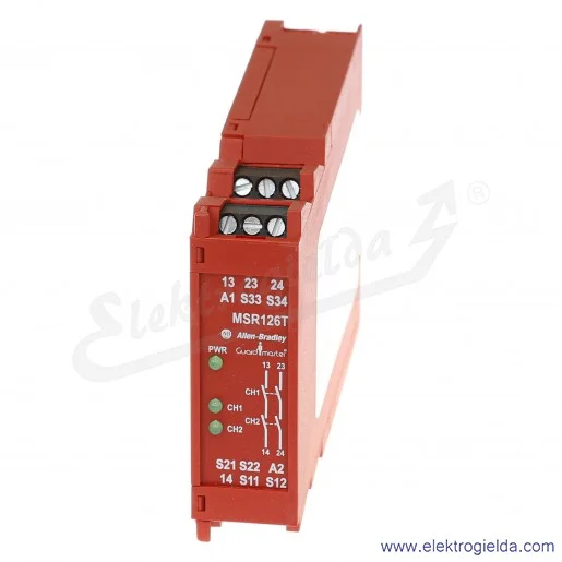 Przekaźnik bezpieczeństwa MSR126T, 24VAC/DC, 440R-N23117 Przekaźnik bezpieczeństwa MSR126T, 24VAC/DC, 440R-N23117