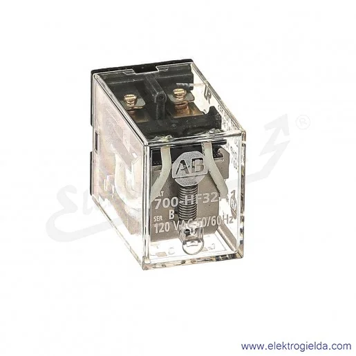 Przekaźnik miniaturowy 700-HF32A1, 2P, 120VAC, 10A, DPDT, monostabilny Przekaźnik miniaturowy 700-HF32A1, 2P, 120VAC, 10A, DPDT, monostabilny