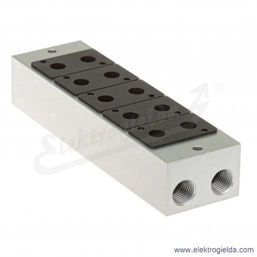 Płyta zaworowa G1/4, 5*3/2 do serii V51, V51B305
Płyta zaworowa G1/4, 5*3/2 do serii V51, V51B305