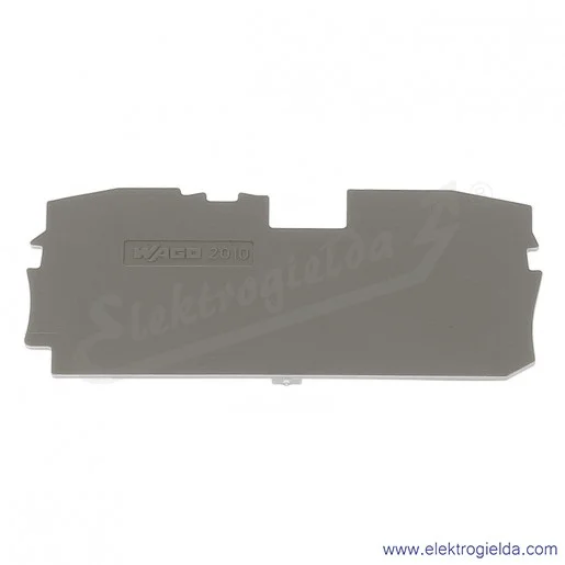 Ścianka końcowa 2010-1291 szara do złączek 2010-120x Ścianka końcowa 2010-1291 szara do złączek 2010-120x