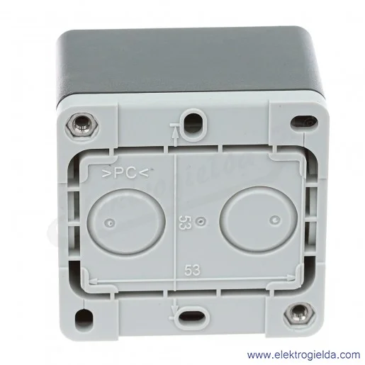 Kaseta pusta 1SFA619811R1000, CEP1-0, 1-otworowa, szara Kaseta pusta 1SFA619811R1000, CEP1-0, 1-otworowa, szara