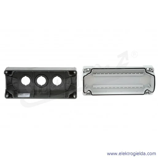 Kaseta pusta 1SFA611813R1000, MEP3-0 3, szara, 3 otworowa, IP66, 75X181mm Kaseta pusta 1SFA611813R1000, MEP3-0 3, szara, 3 otworowa, IP66, 75X181mm