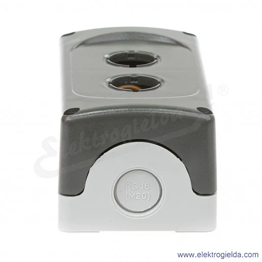 Kaseta pusta 1SFA611812R1000, MEP2-0 2, szara, 2 otworowa, IP66, 75x141mm Kaseta pusta 1SFA611812R1000, MEP2-0 2, szara, 2 otworowa, IP66, 75x141mm