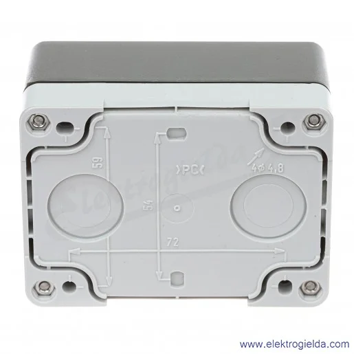 Kaseta pusta 1SFA611811R1000, MEP1-0, szara, 1 otworowa, IP66, 75x101mm Kaseta pusta 1SFA611811R1000, MEP1-0, szara, 1 otworowa, IP66, 75x101mm