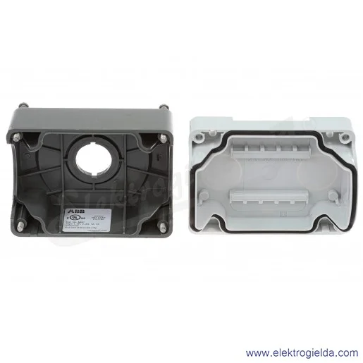 Kaseta pusta 1SFA611811R1000, MEP1-0, szara, 1 otworowa, IP66, 75x101mm Kaseta pusta 1SFA611811R1000, MEP1-0, szara, 1 otworowa, IP66, 75x101mm