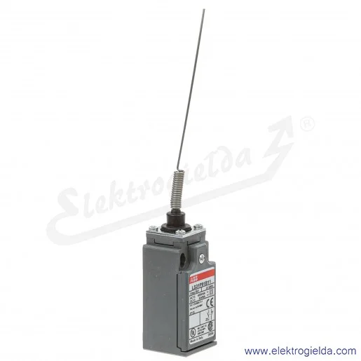 Wyłącznik krańcowy 1SBV010191R1211, LS31P91B11, 1NO1NC, 10A, pręt sprężysty 135mm Wyłącznik krańcowy 1SBV010191R1211, LS31P91B11, 1NO1NC, 10A, pręt sprężysty 135mm